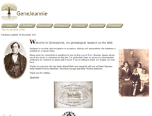 Tablet Screenshot of genejeannie.net